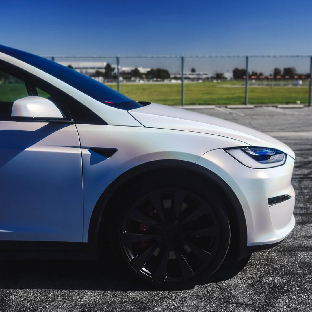 Laser Gloss White Vinyl Wrap