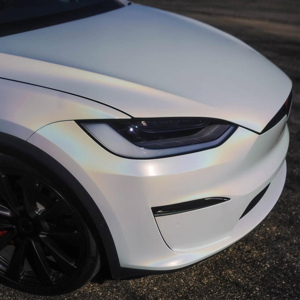 Laser Gloss White Vinyl Wrap