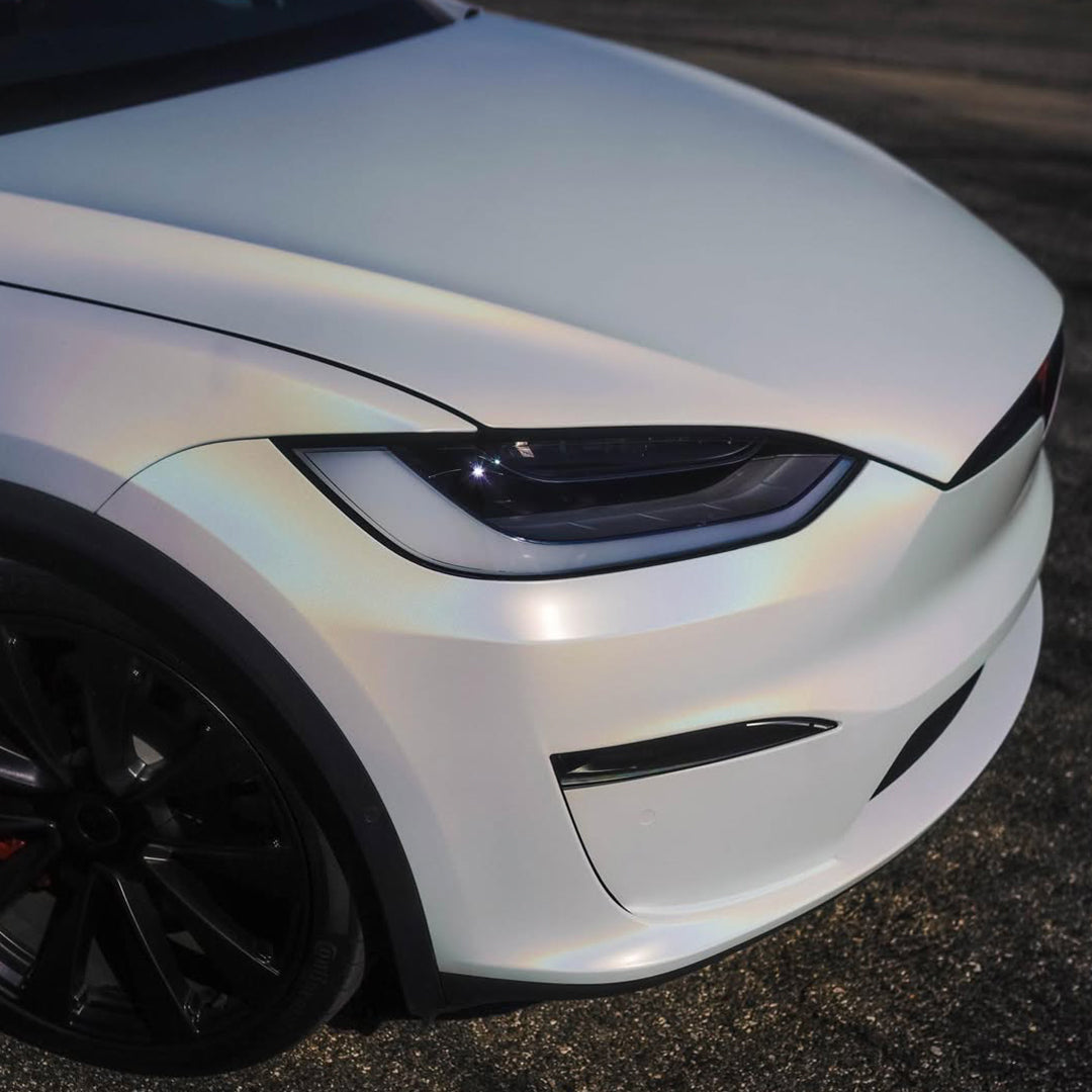 Laser Gloss White Vinyl Wrap