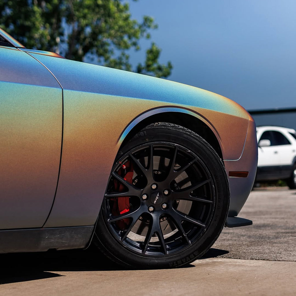 Laser Satin Gray Vinyl Wrap