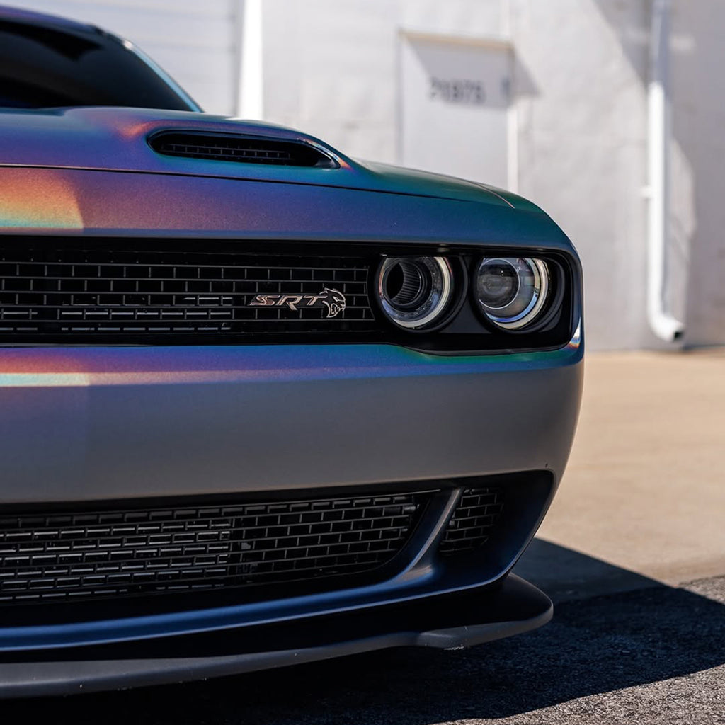 Laser Satin Gray Vinyl Wrap
