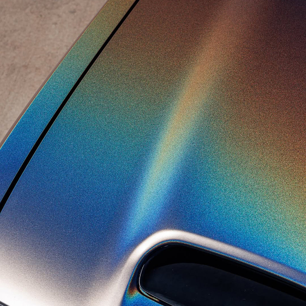 Laser Satin Gray Vinyl Wrap