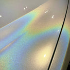 Rainbow Metallic Majestic White Vinyl Wrap - product view 6