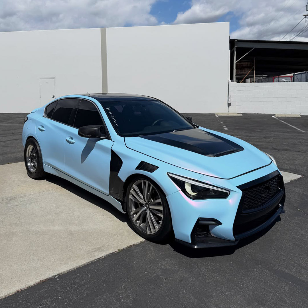 Matte Blue Shift Pink Vinyl Wrap