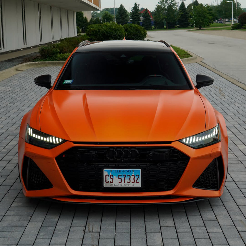 Matte Flat Orange Vinyl Wrap