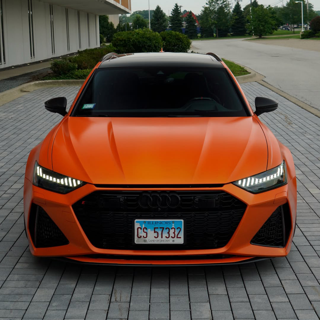 Matte Flat Orange Vinyl Wrap