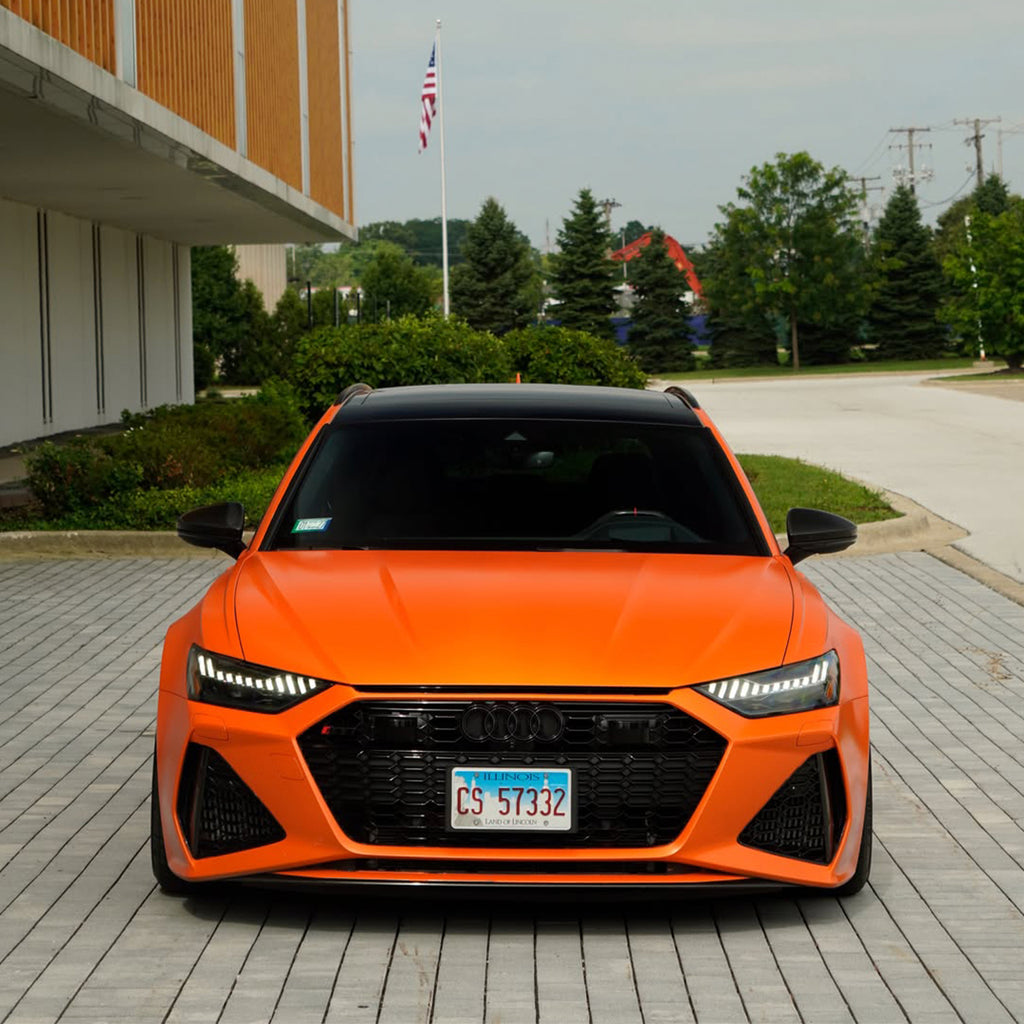 Matte Flat Orange Vinyl Wrap