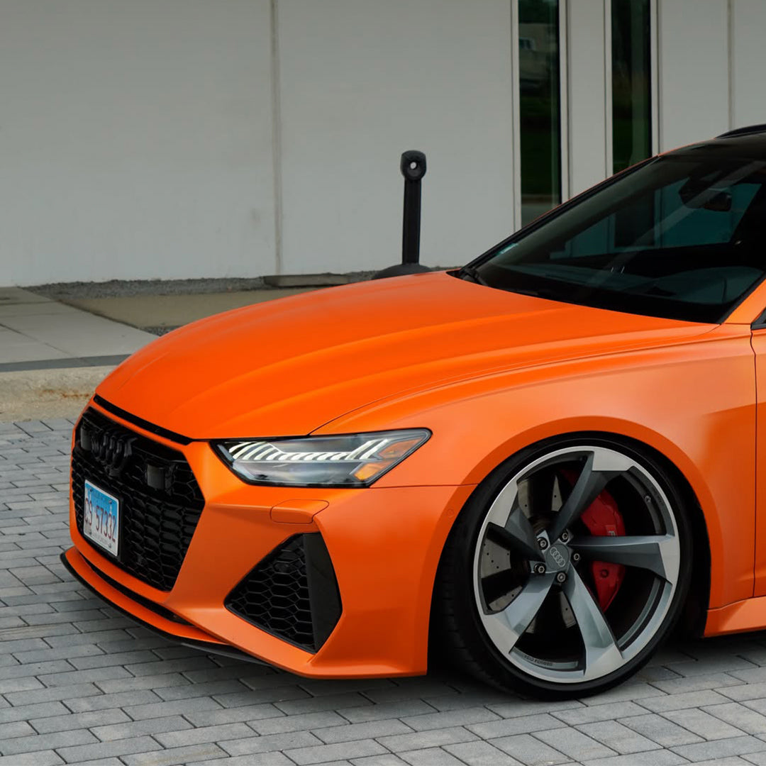 Matte Flat Orange Vinyl Wrap
