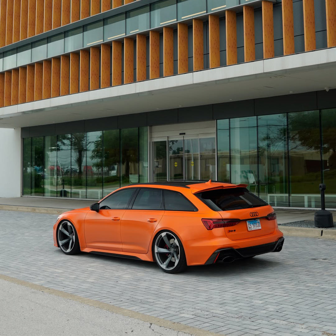 Matte Flat Orange Vinyl Wrap