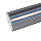 Matte Rainbow Laser Silver Vinyl Wrap - product view 1