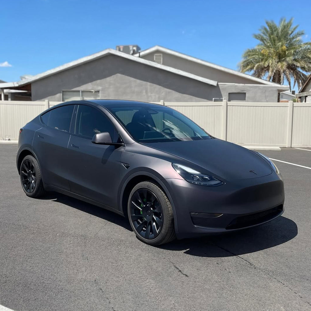 Matte Metallic Blackish Purple Vinyl Wrap