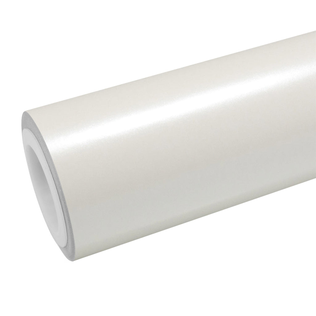 Matte Metallic Pearl White Vinyl Wrap - product view 1