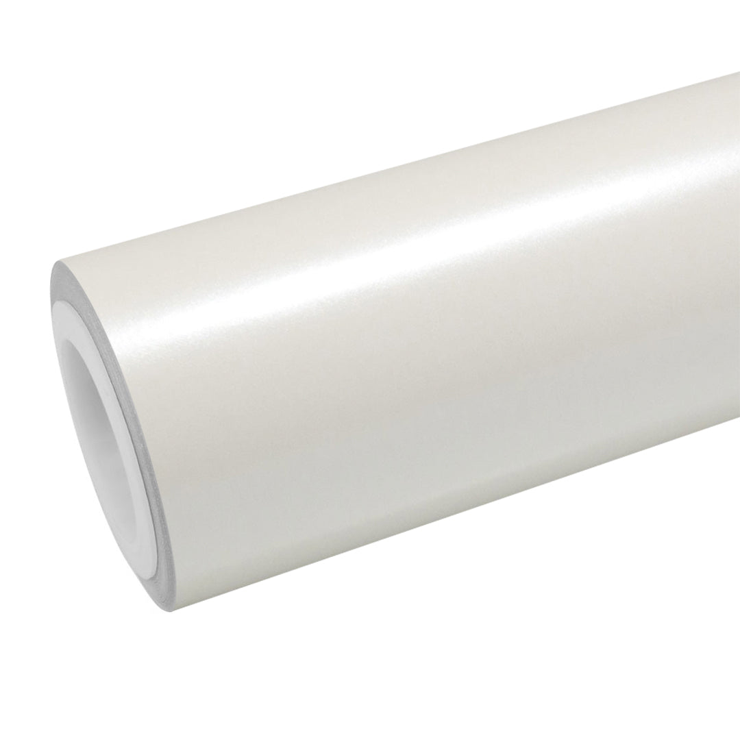 Matte Metallic Pearl White Vinyl Wrap - product view 1