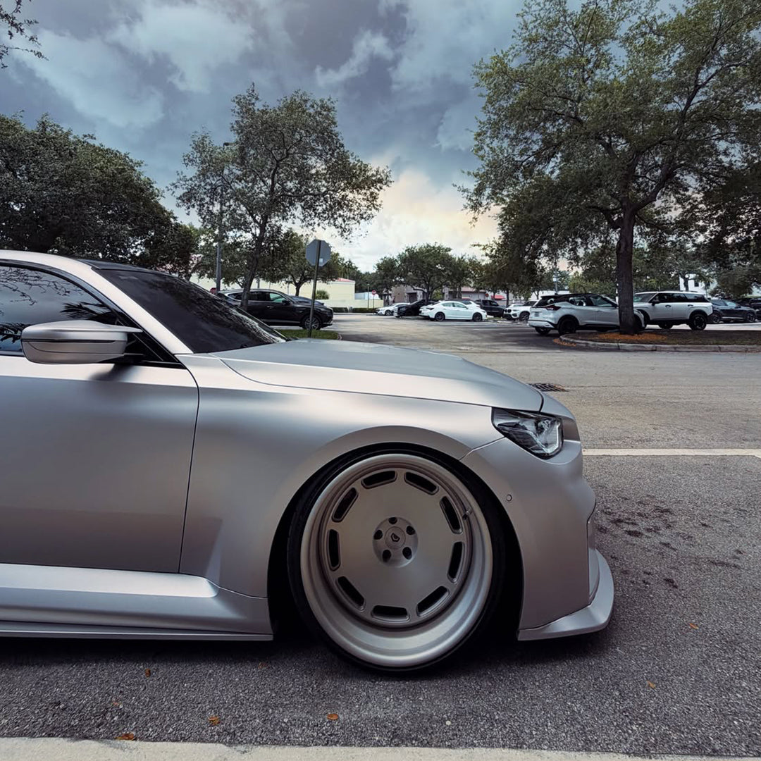 Matte Silver Red Vinyl Wrap