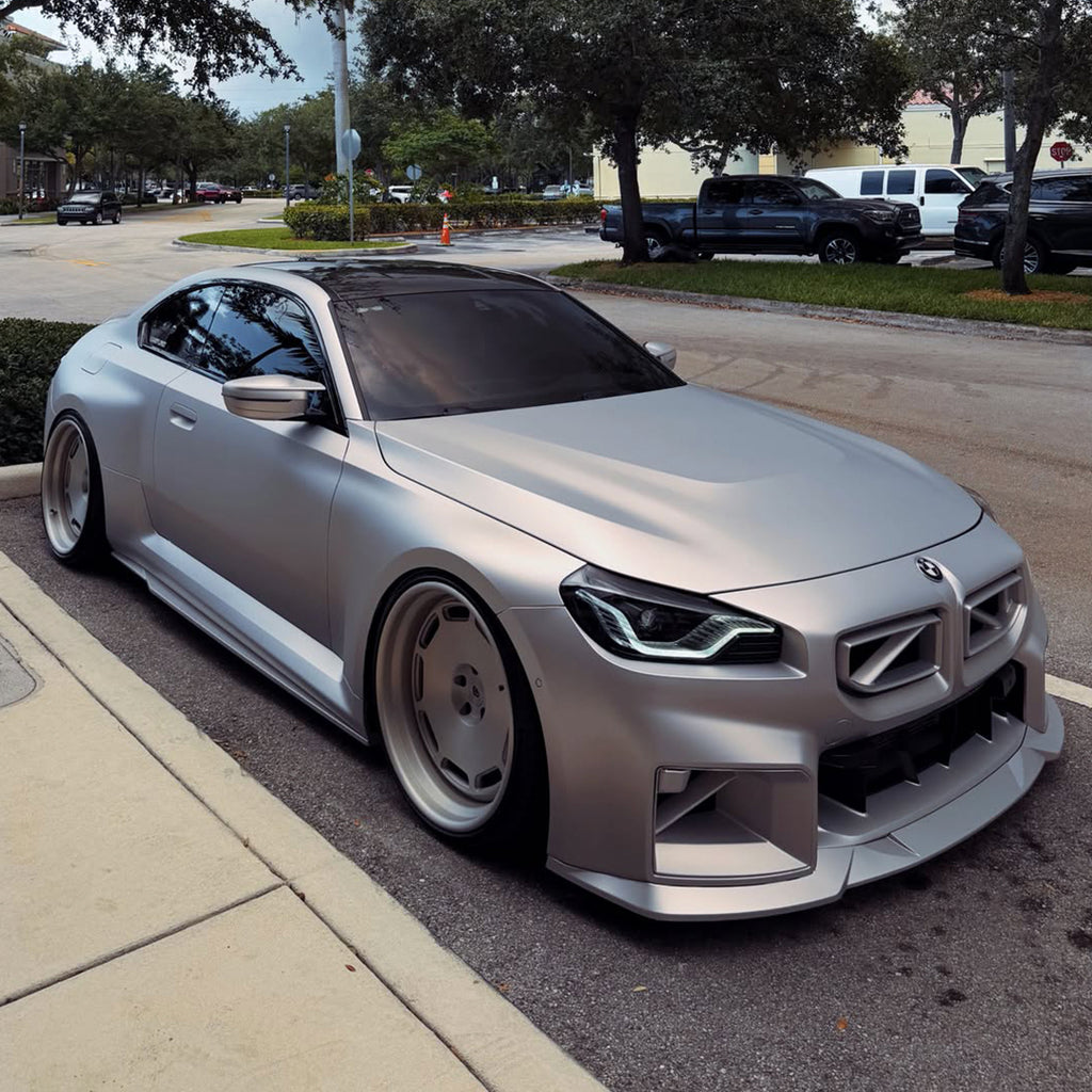 Matte Silver Red Vinyl Wrap