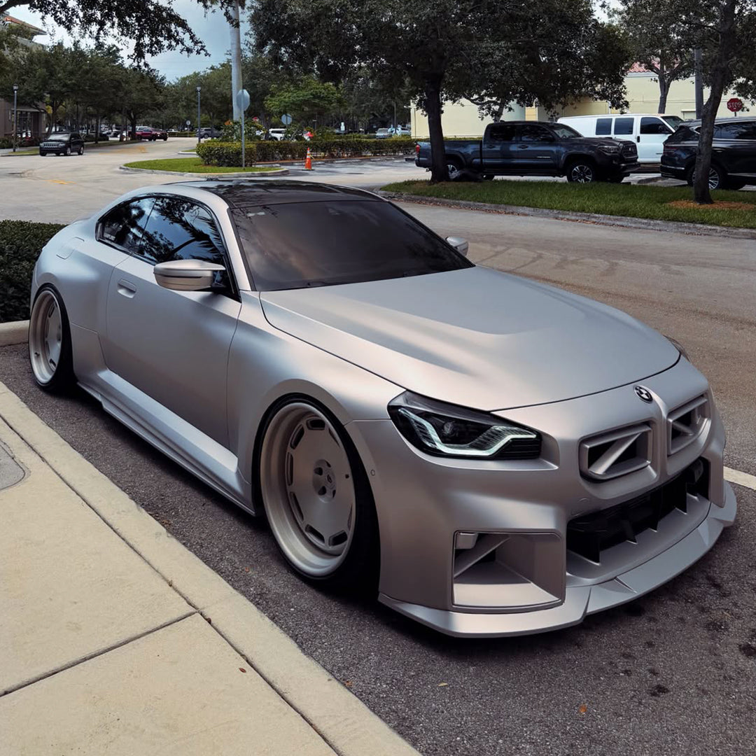 Matte Silver Red Vinyl Wrap