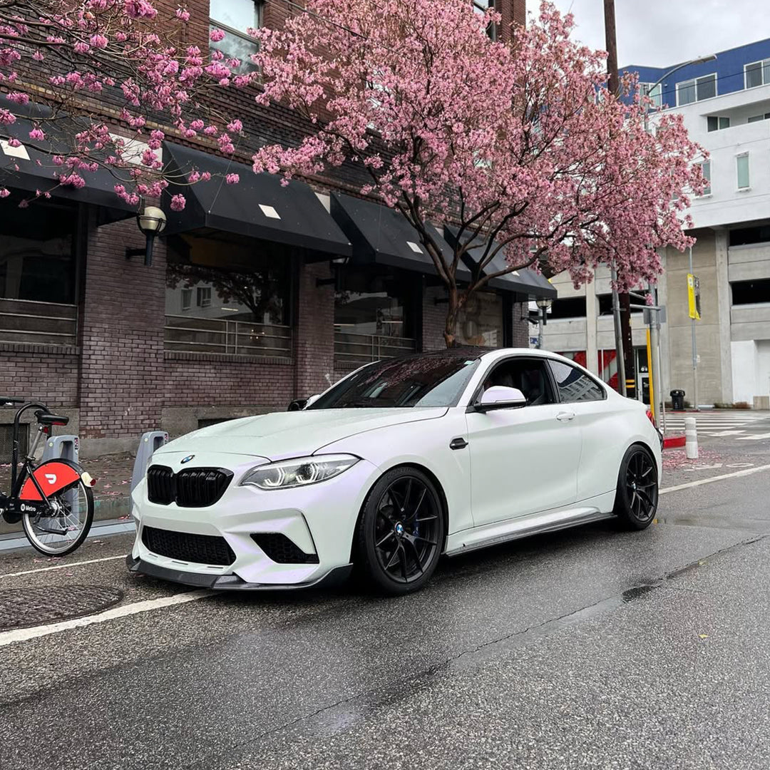 Matte White Purple Vinyl Wrap