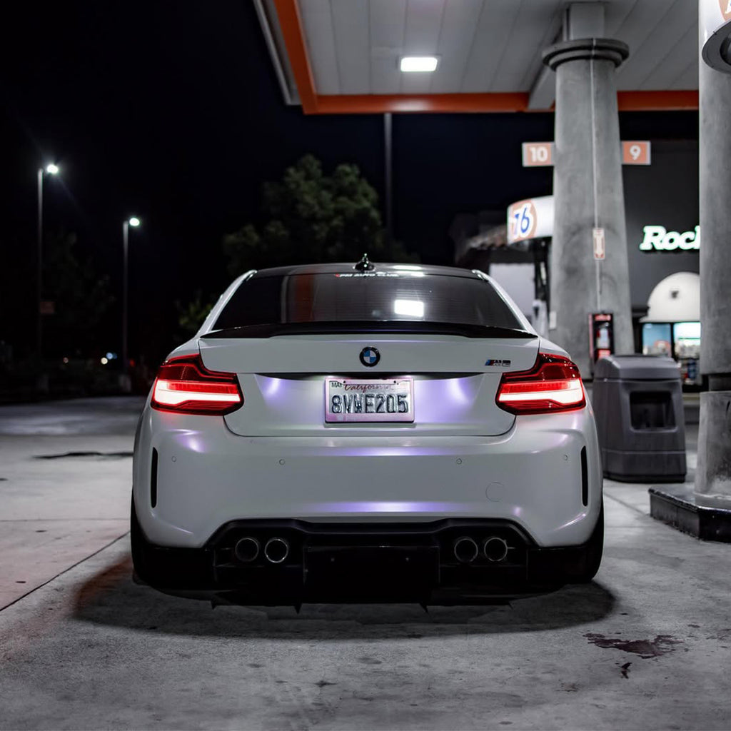 Matte White Purple Vinyl Wrap