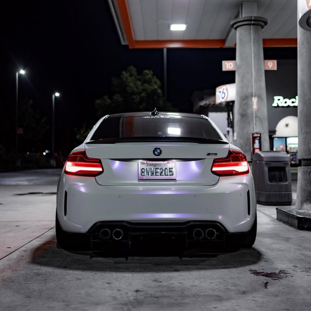 Matte White Purple Vinyl Wrap