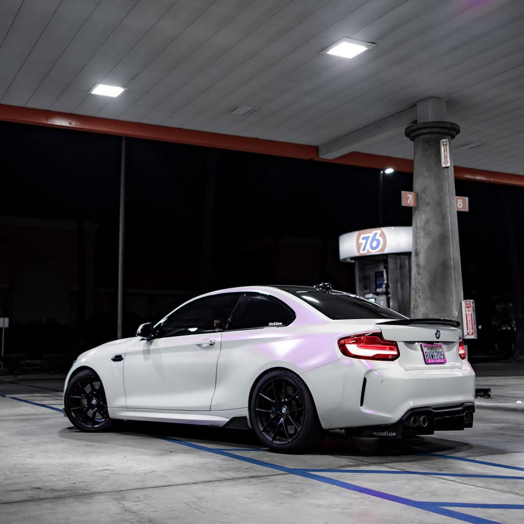 Matte White Purple Vinyl Wrap
