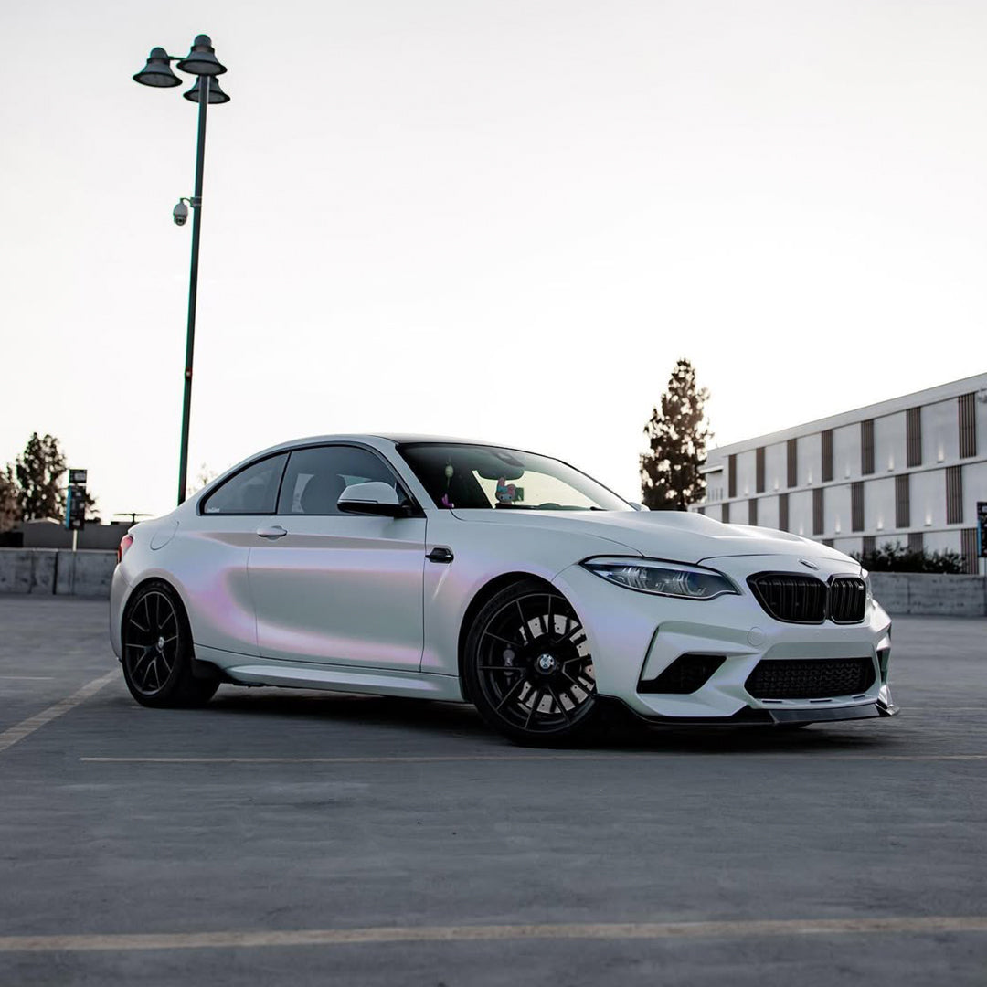 Matte White Purple Vinyl Wrap