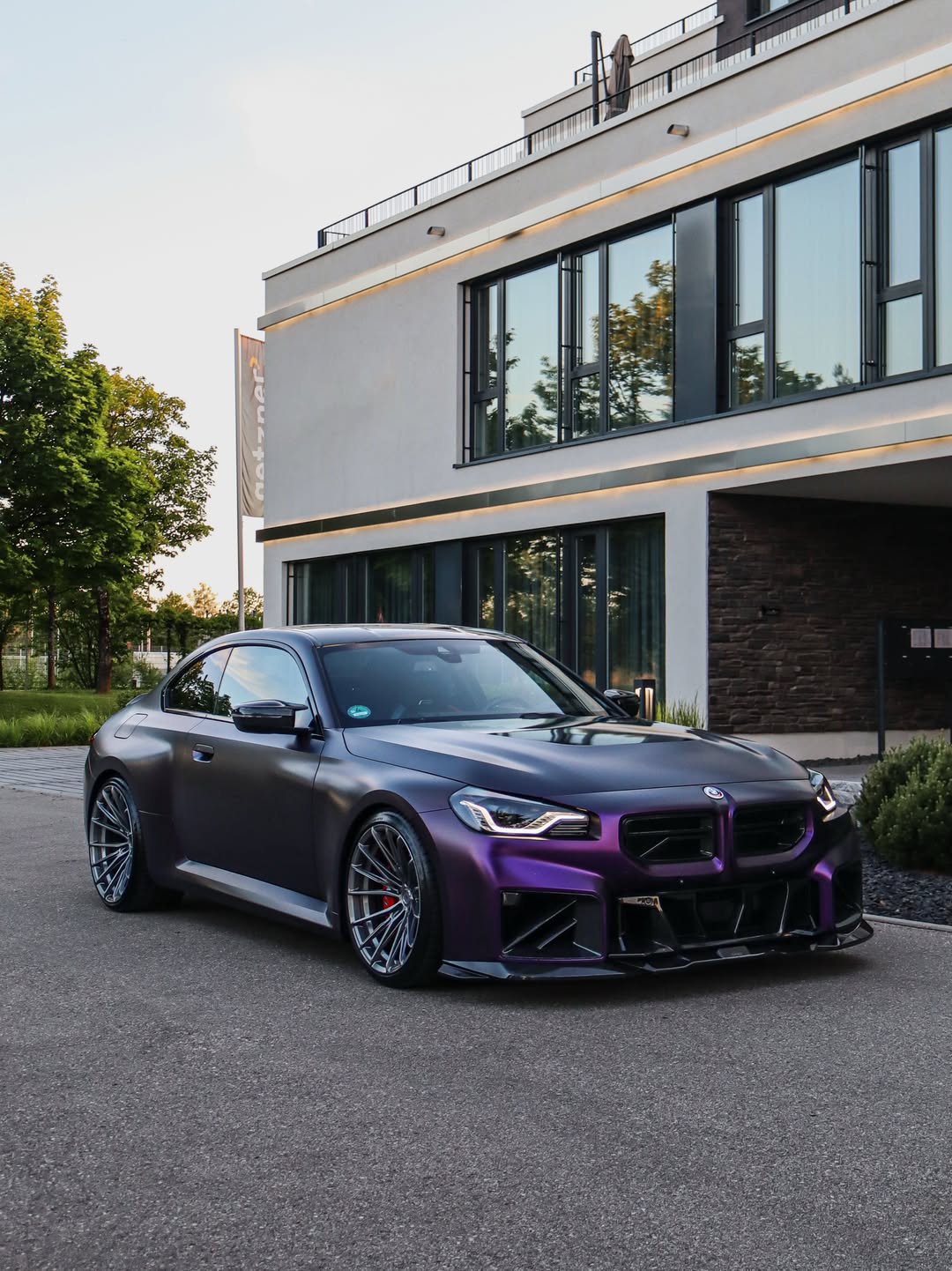 Subtle purple finish