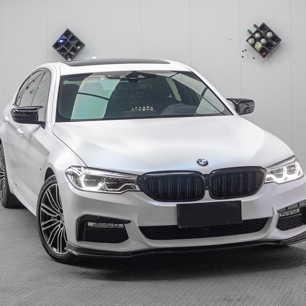 Matte White Blue Vinyl Wrap