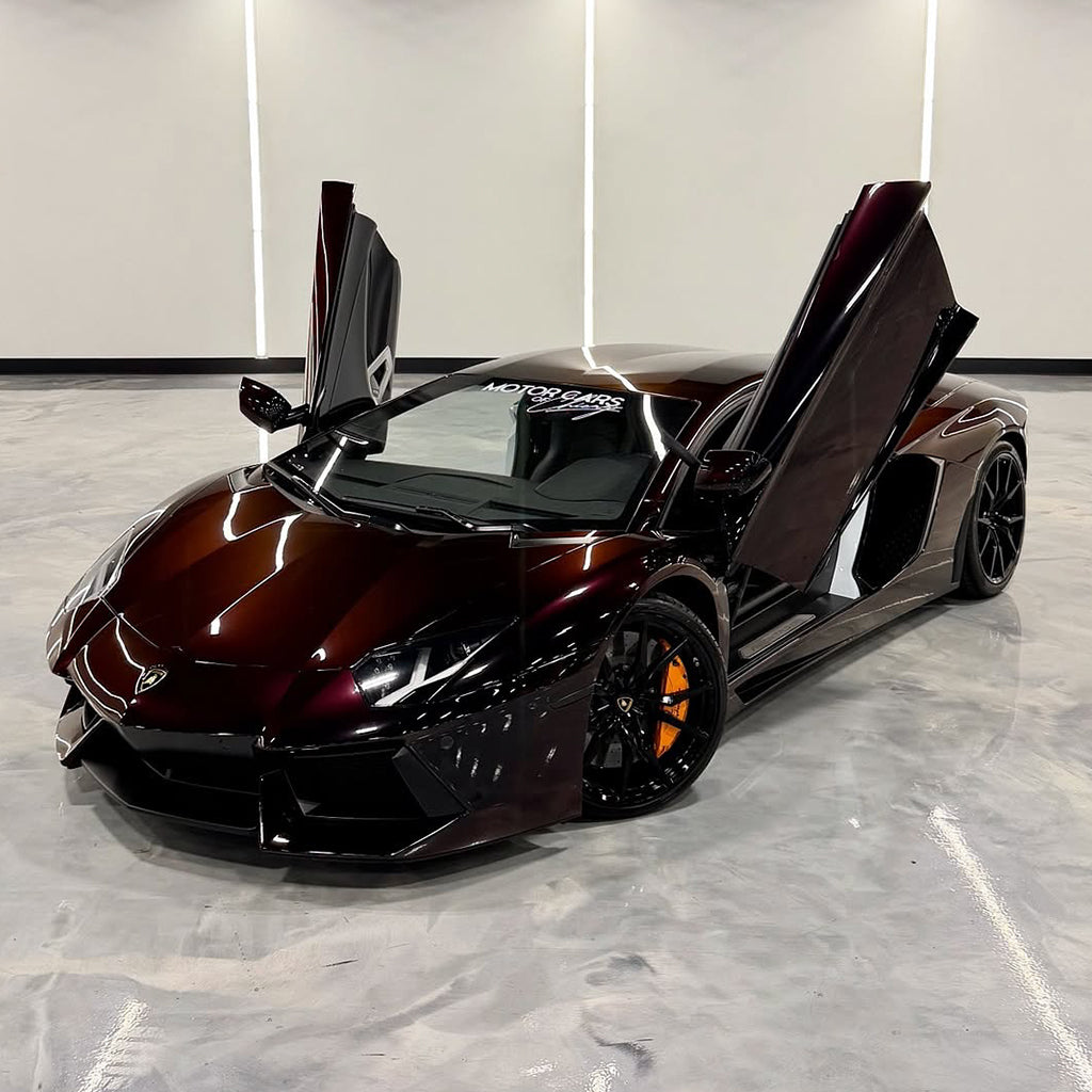 Metallic Black Red PPF