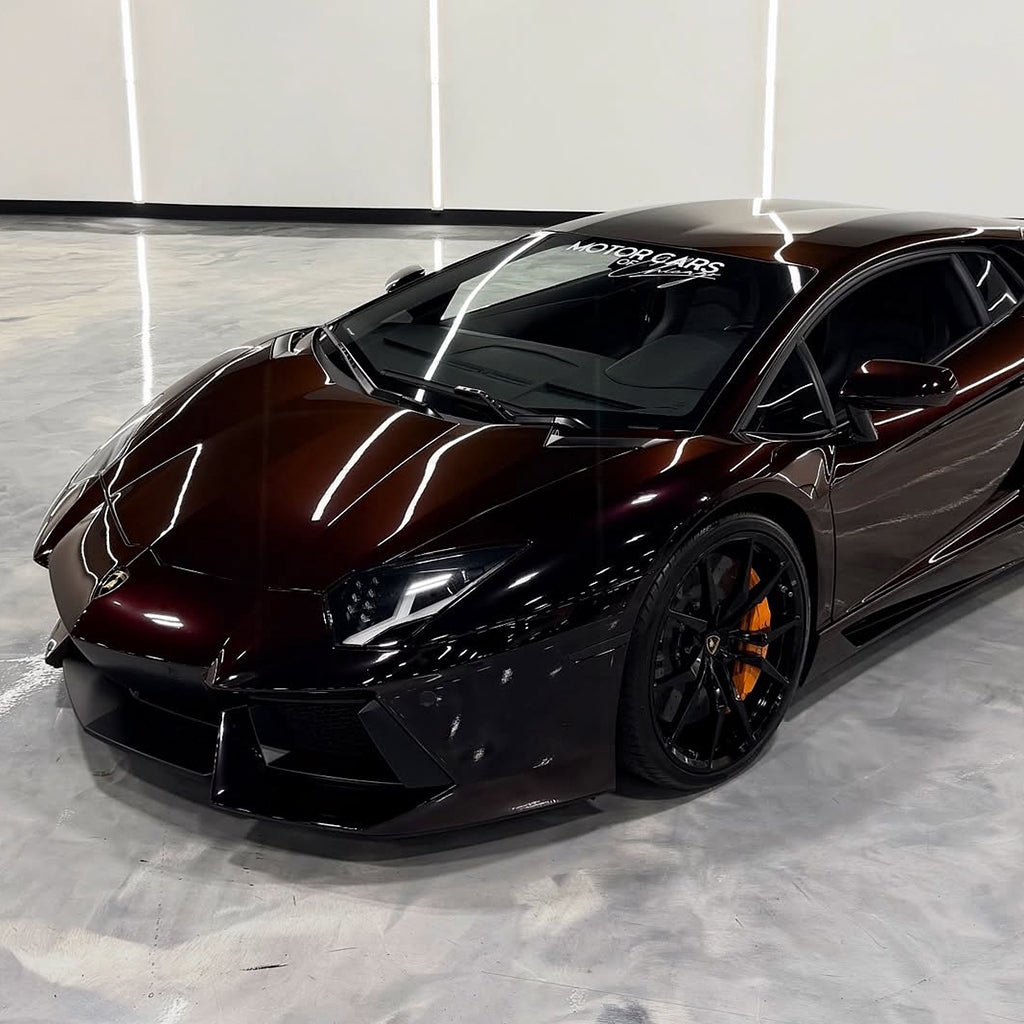 Metallic Black Red PPF