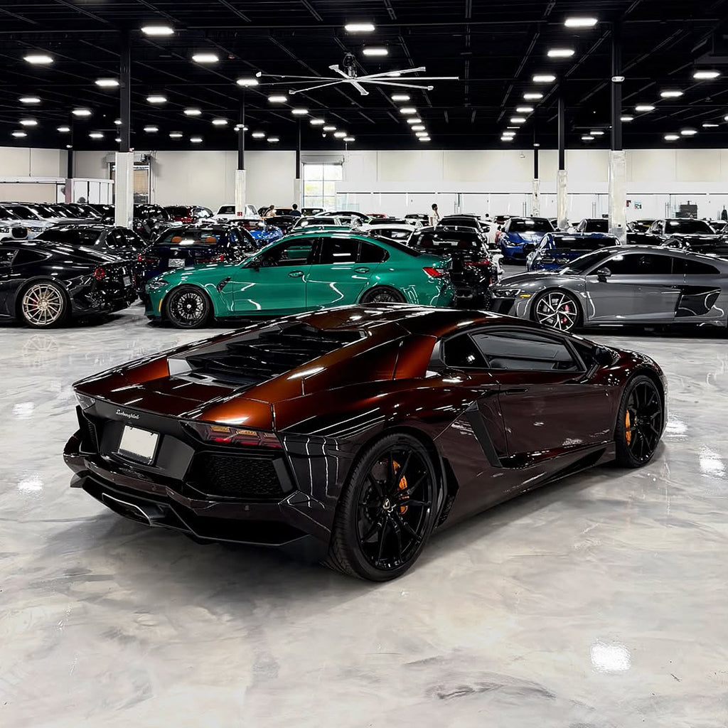 Metallic Black Red PPF