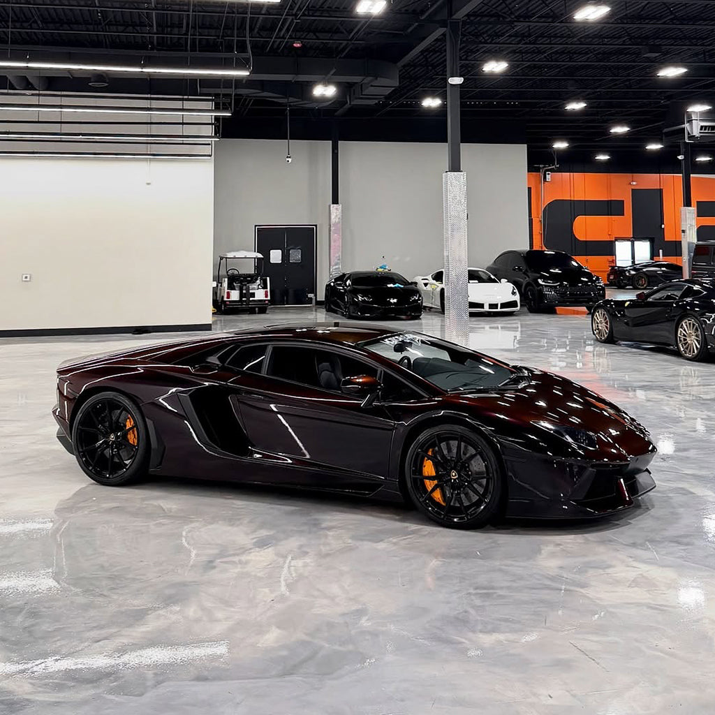 Metallic Black Red PPF