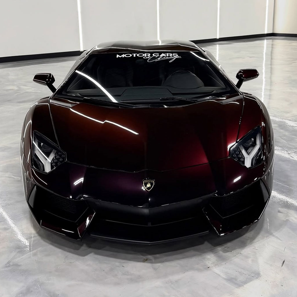 Metallic Black Red PPF