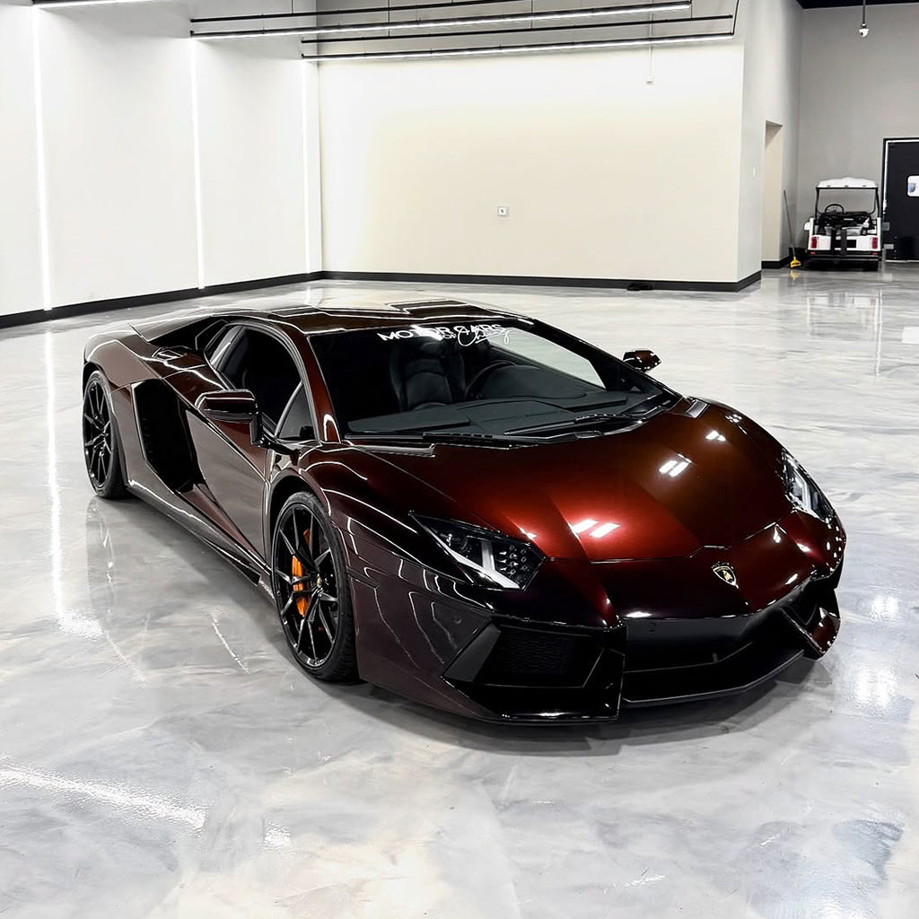 Metallic Black Red PPF