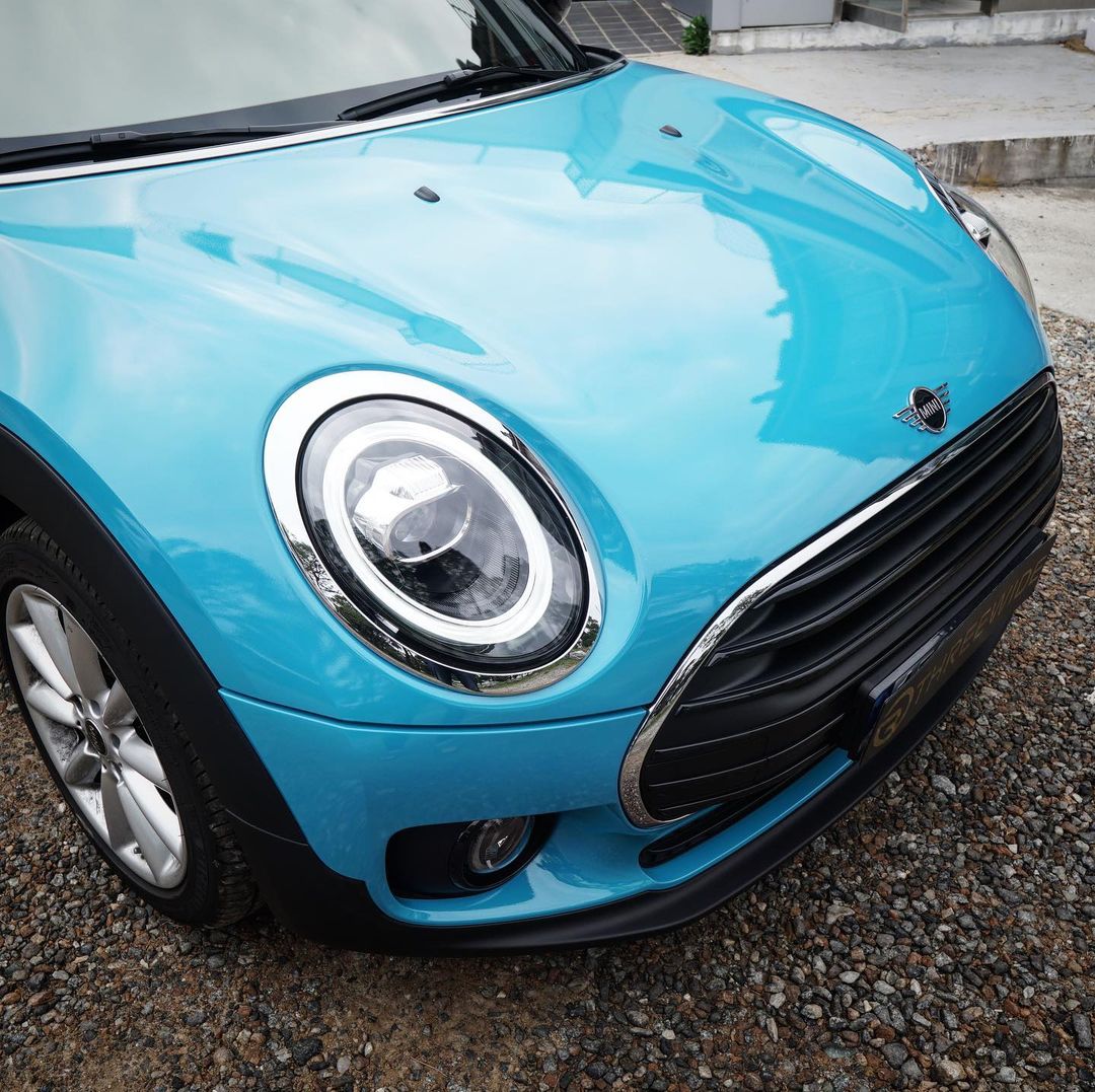 Mini Cooper|Super Glossy Sky Blue Vinyl Wrap|Eowrap