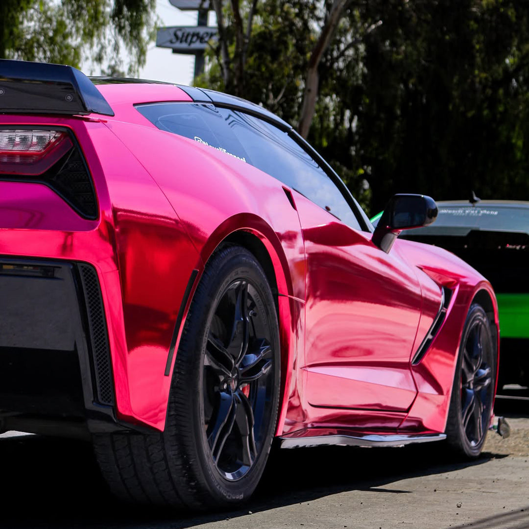 Mirror Chrome Pink Vinyl Wrap