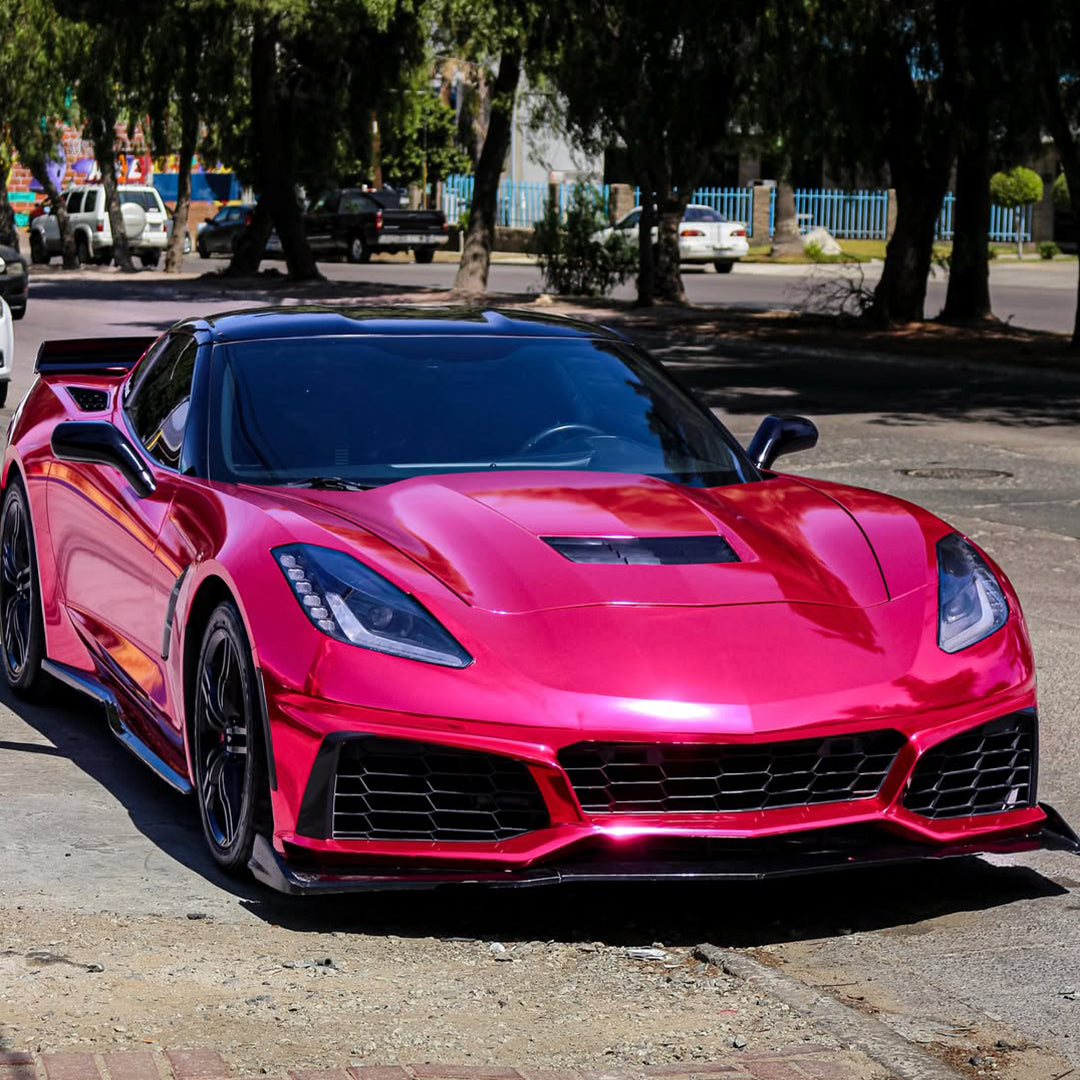 Mirror Chrome Pink Vinyl Wrap