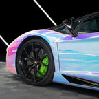 Mirror Rainbow Chrome White Vinyl Wrap