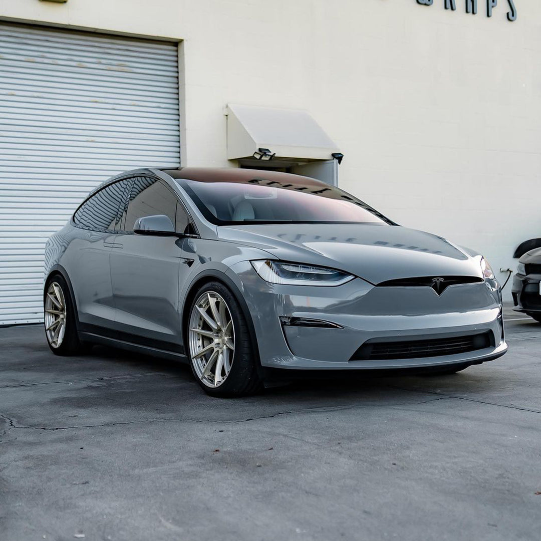 Model Y|Glossy Slate Gray Vinyl Wrap|Eowrap