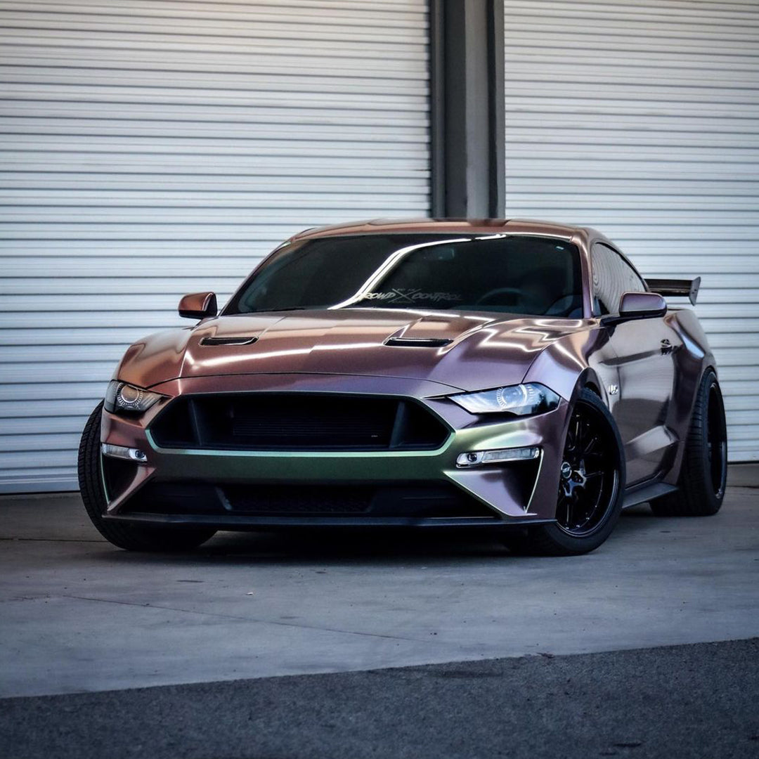 Mustang|Glitter Metallic Purple Green Vinyl Wrap|Eowrap