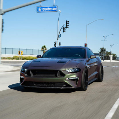 Mustang|Glitter Metallic Purple Green Vinyl Wrap|Eowrap