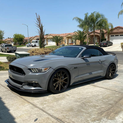 Mustang|Glossy Nardo Gray vinyl wrap|Eowrap