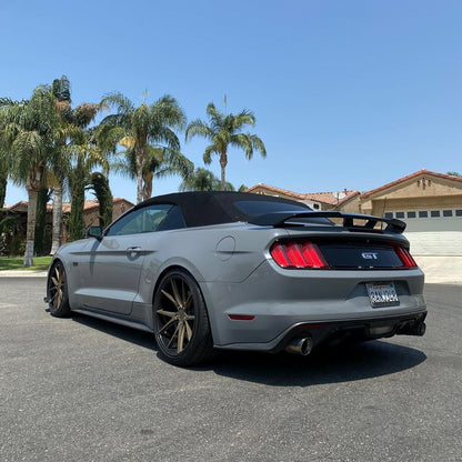 Mustang|Glossy Nardo Gray vinyl wrap|Eowrap