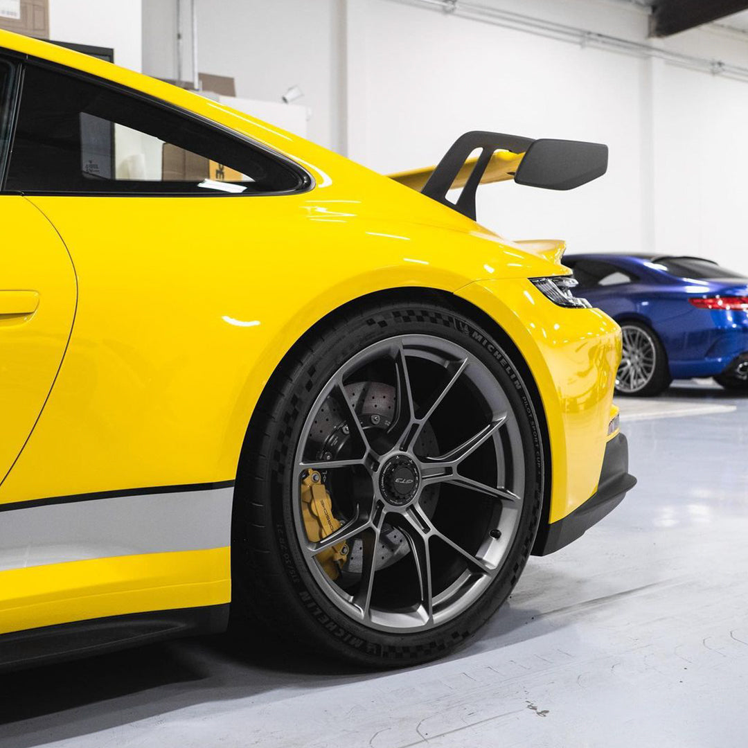 Porsche 911|High Glossy Yellow Vinyl Wrap|Eowrap