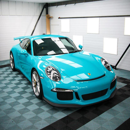 Porsche 911|Super Glossy Miami Blue Vinyl Wrap|Eowrap