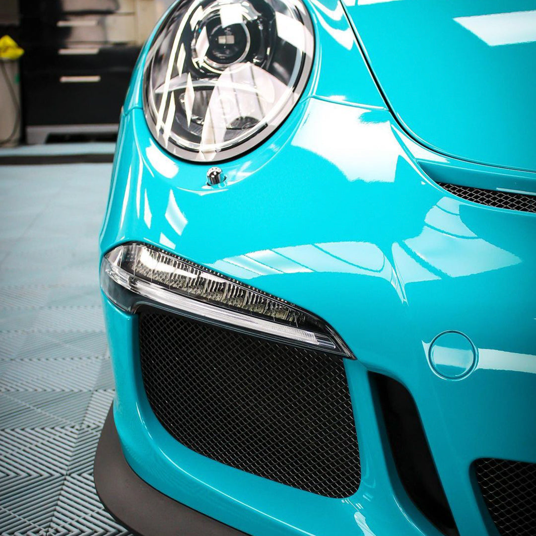 Porsche 911|Super Glossy Miami Blue Vinyl Wrap|Eowrap