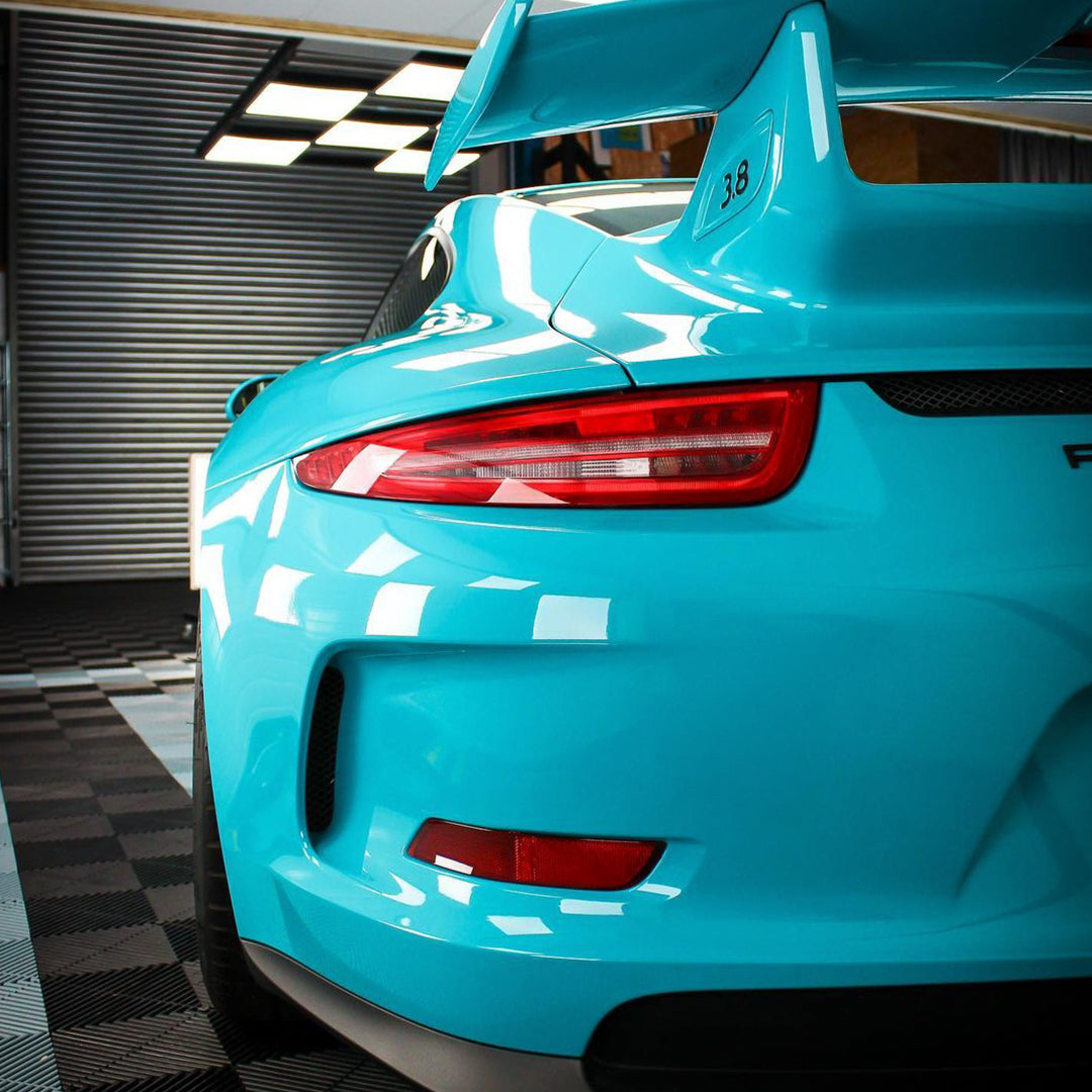 Porsche 911|Super Glossy Miami Blue Vinyl Wrap|Eowrap