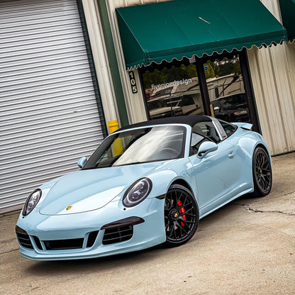 Porsche 911|Super Glossy Yacht Blue Vinyl Wrap|Eowrap