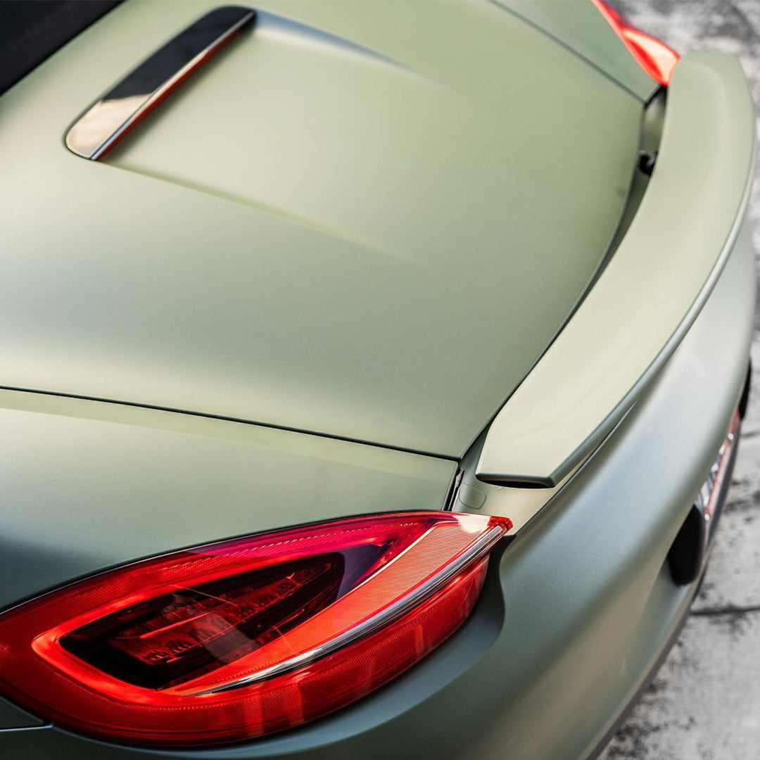 Porsche Boxster|Matte Military Green Vinyl Wrap|Eowrap