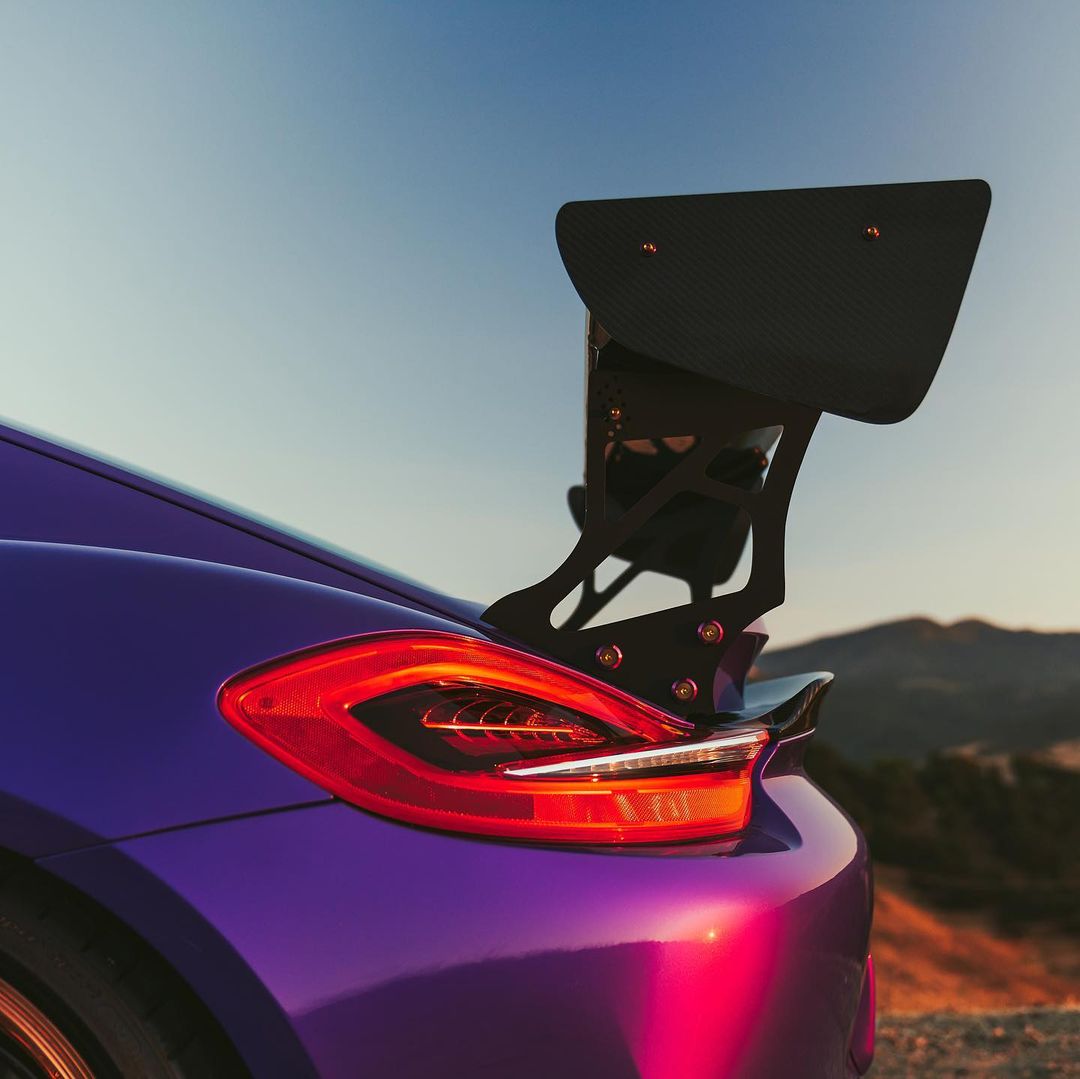 Porsche Cayman|Glossy Metallic Midnight Purple Vinyl Wrap|Eowrap