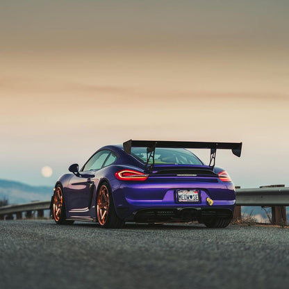 Porsche Cayman|Glossy Metallic Midnight Purple Vinyl Wrap|Eowrap